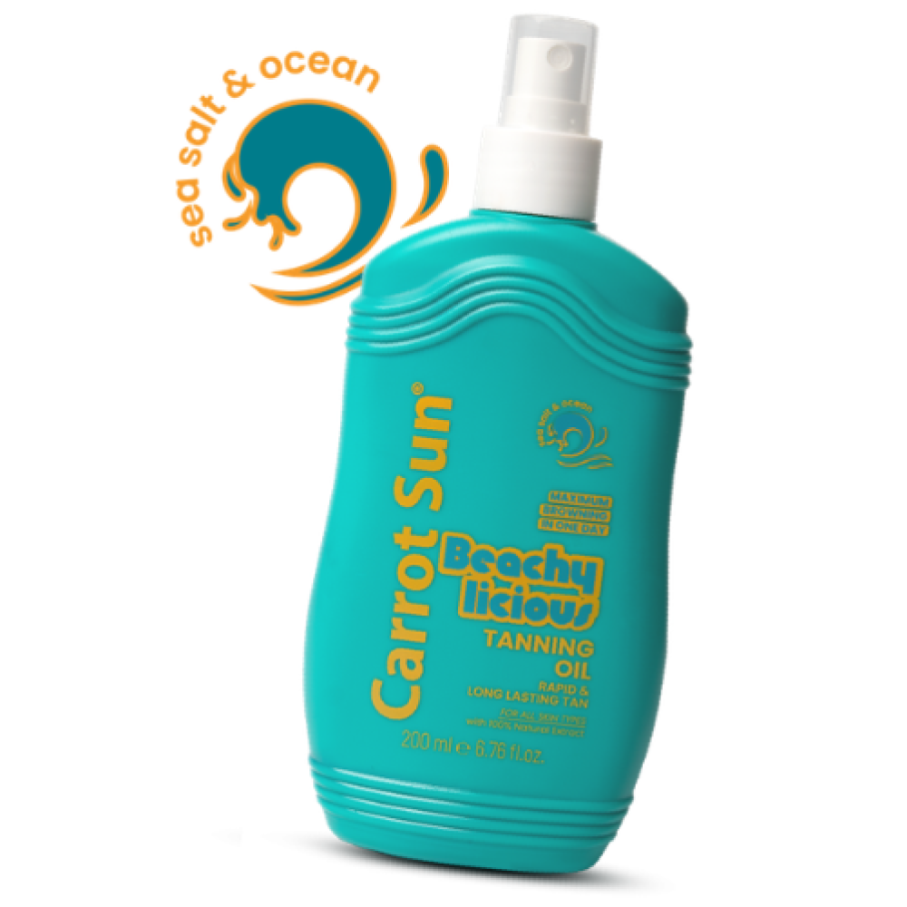 كاروت صن بيتشي ليفواي – زيت تسمير برائحة المحيط والملح البحري | Carrot Sun Beachy Lifeway Tanning Oil 200ml