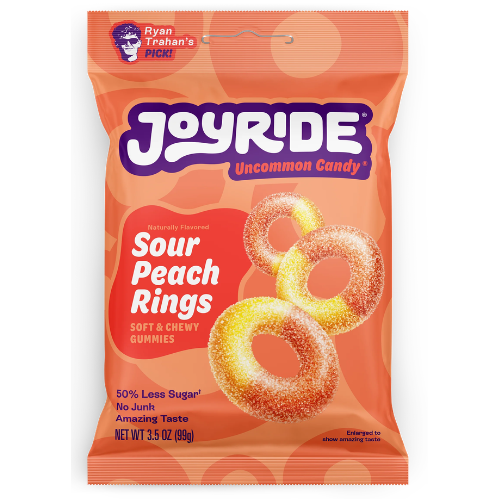 جوي رايد حلقات الخوخ الحامضة | Joyride Sour Peach Rings 99g