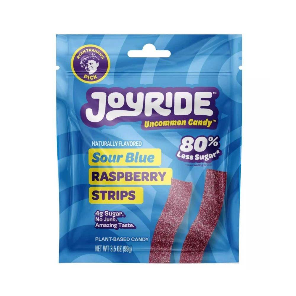 جوي رايد شرائط جيلي حامضة توت العليق الازرق 99 جم - Joyride sour blue raspberry strips