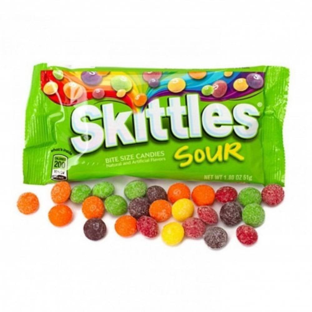 سكتلز حامض بالملح الاصلية 51 جرام - Skittles sour