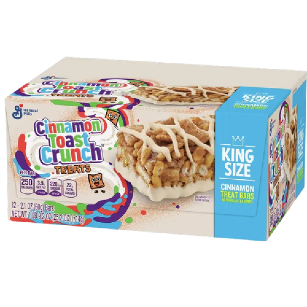 سينامون توست كرانش تريتس – ألواح القرفة المقرمشة بحشوة كريمية | Cinnamon Toast Crunch Treats, Cinnamon (Value Pack) 714g