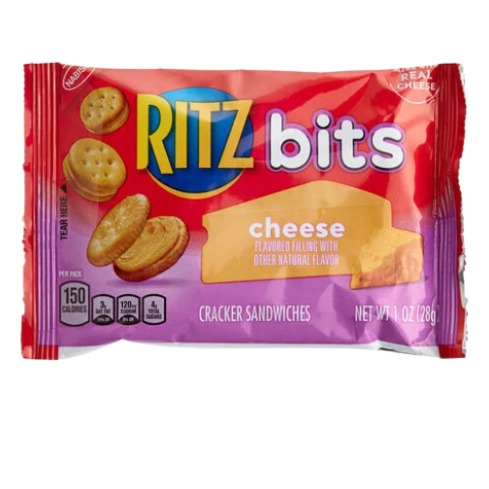 حبة واحدة – بسكويت ريتز بتس بالجبن | Ritz Bits Cheese Cracker Sandwiches Single Pack 28g