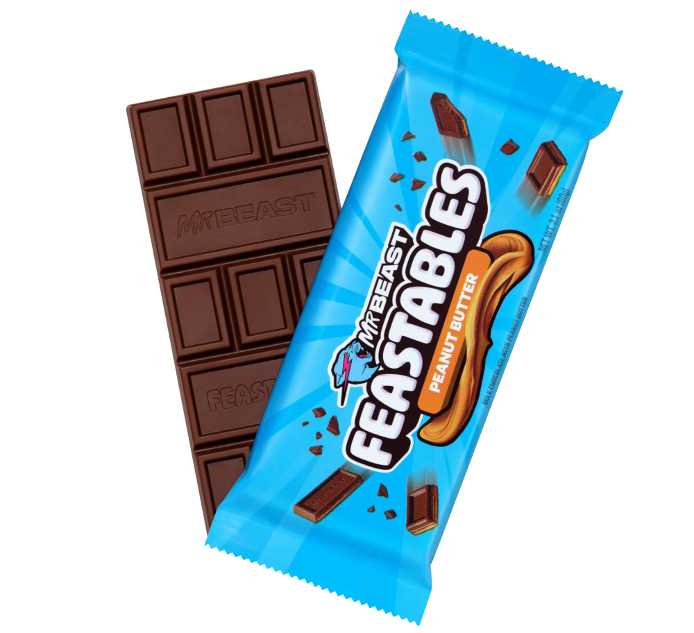 شوكلاته مستر بيست  Feastable فول سوداني 60 جم