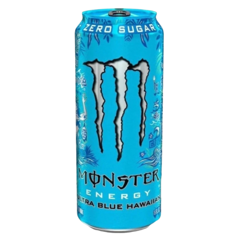 مشروب طاقة مونستر بدون سكر هاواي الازرق 500 مل - monster ultra blue hawaiian