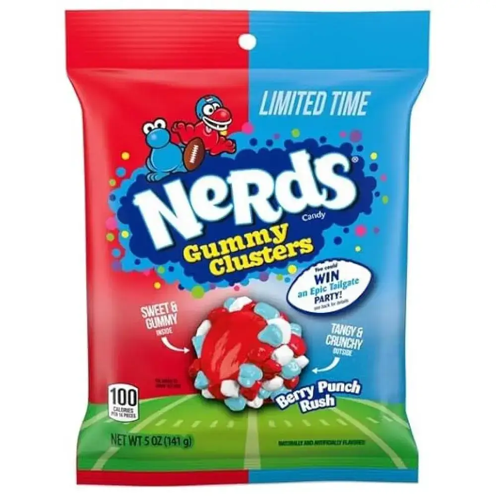 نيردز جامي كلسترز إصدار التيلجيت | Nerds Gummy Clusters Epic Tailgate Candy 141g