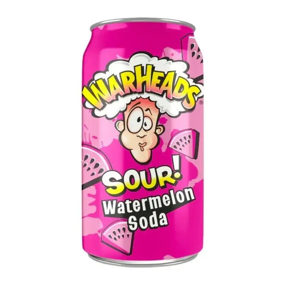 صودا البطيخ الحامضة من وارهيد | WARHEAD SOUR! Watermelon Soda 330ml