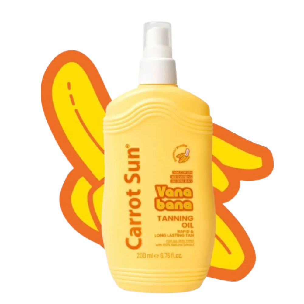 كاروت صن فانا بانا – زيت تسمير بالموز والفانيليا | Carrot Sun Vana Bana Tanning Oil 200ml
