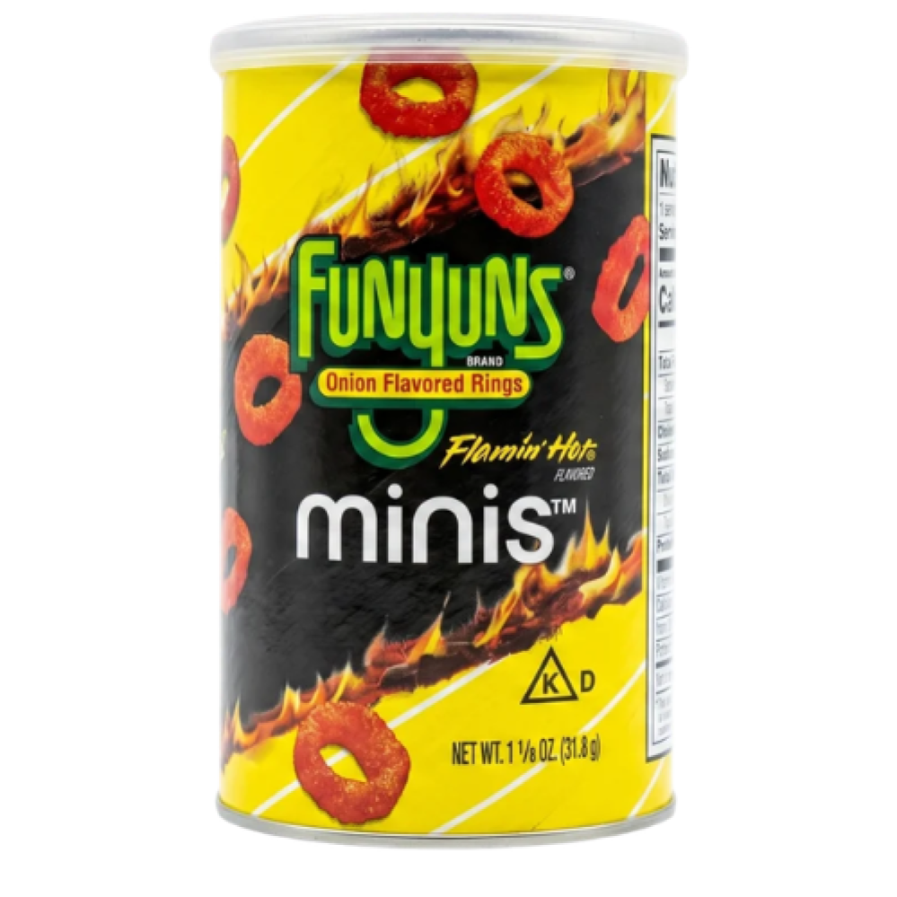 فانيونس فلامين هوت ميني – حلقات البصل الحارة المقرمشة | Funyuns Flamin' Hot Minis Onion Flavored Rings 31.8g