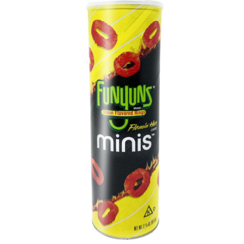 فانيونس فلامين هوت ميني – حلقات البصل الحارة المقرمشة  | Funyuns Flamin' Hot Minis Onion Flavored Rings 81.5g