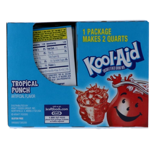 كول-إيد مسحوق المشروب - تروبيكال بنش | Kool-Aid Tropical Punch Unsweetened Drink Mix