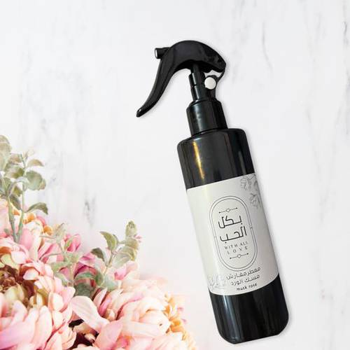 معطر المفارش و الجو برائحة مسك الورد 