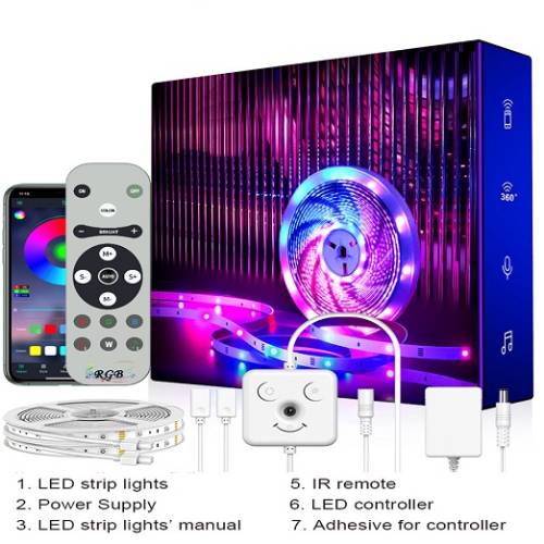 شريط اضاءة ملون LED