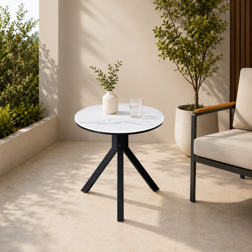 طاوله كافيه دائري SHT-230 WHITE 70*70