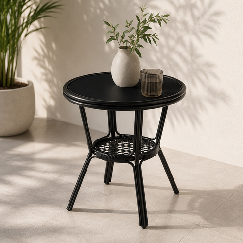 طاوله كافيه دائري T-988/989 BLACK 60*60