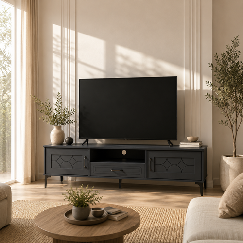 طاوله بلازمه ماليزي 140سم TV-041 DARK GREY
