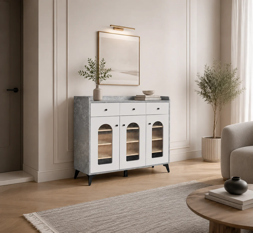 دولاب متعدد الاغراض مقاس 120 سم BF-05 GREY