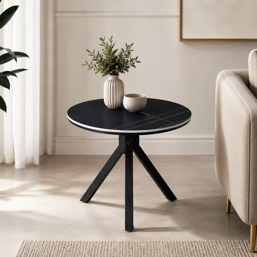 طاوله كافيه دائري SHT-230 BLACK 70*70