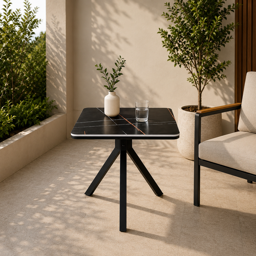 طاوله كافيه مربع SHT-240 BLACK 70*70