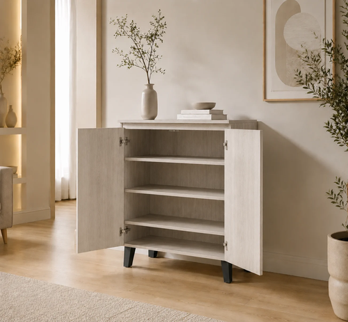 دولاب جزمه ماليزي 76سم SC-050 WOOD