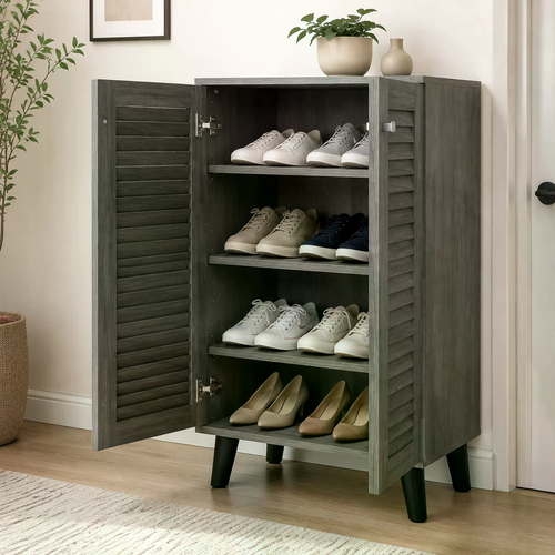 دولاب جزمه ماليزي 2باب SC-632 GREY