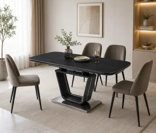 طاولة طعام مفرد OKT-2397 S.BLACK 120-40*80*76