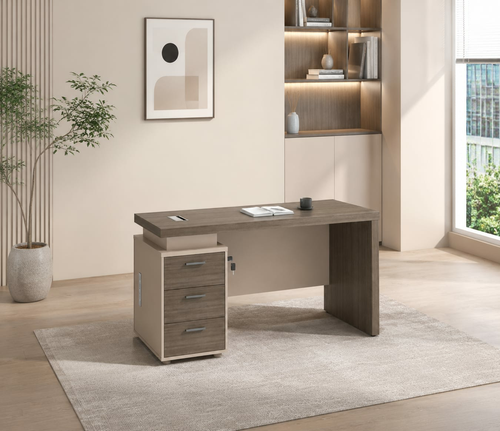 مكتب مقاس 1.20 OT-6602 DARK WOOD