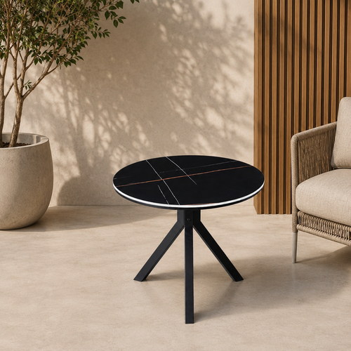 طاوله كافيه دائري SHT-230 BLACK 60*60
