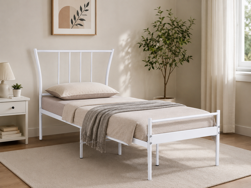 سرير مقاس 90*190 3827 WHITE