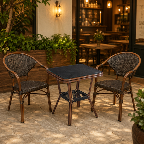طاوله كافيه مربع JIN-02 COFFEE 60*60