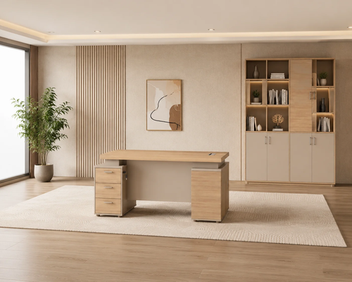 مكتب مقاس 1.40 OT-6602 WOOD (light walnut