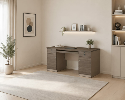 مكتب مقاس 1.40 OT-6604 DARK WOOD(0.torrya)