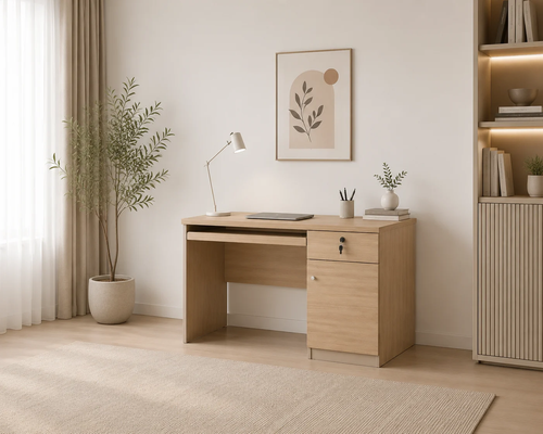 مكتب مقاس 1.20 (OT-6605 WOOD (light walnut