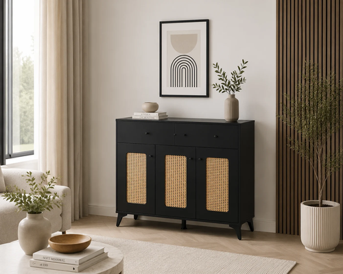 دولاب متعدد الاغراض مقاس 100 سم SC-034 BLACK