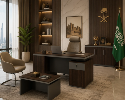مكتب مقاس 1.40 OT-1403 DARK BROWN