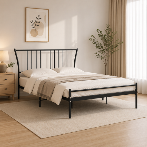 سرير مقاس 120*190 3827 BLACK