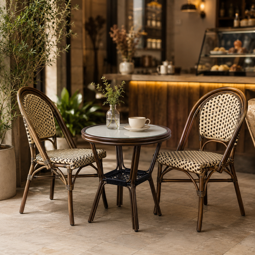 طاوله كافيه دائري T-988 WHITE 60*60