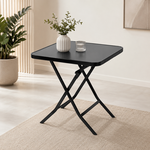 طاوله كافيه مربع تصفيط GS-03 DARK GREY 70*70