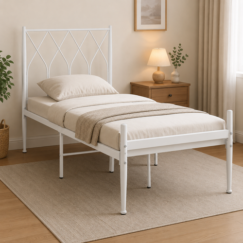 سرير مقاس 190*90 3825 WHITE