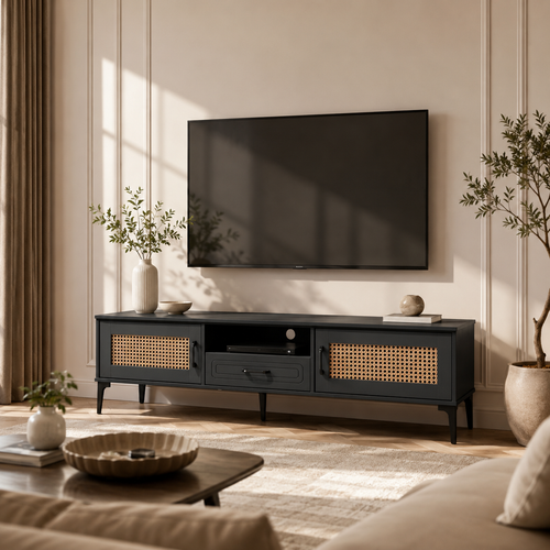 طاوله بلازمه ماليزي 140سم TV-040 DARK GREY