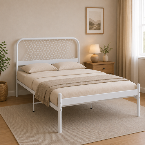 سرير مقاس 140*200 WHITE 3826