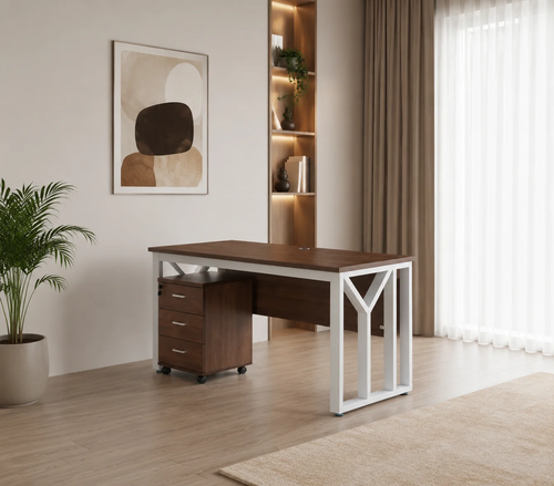 مكتب مقاس 1.40 OT-121 LIGHT BROWN