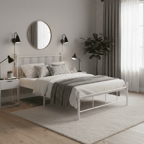 سرير مقاس 200*140 3823 WHITE