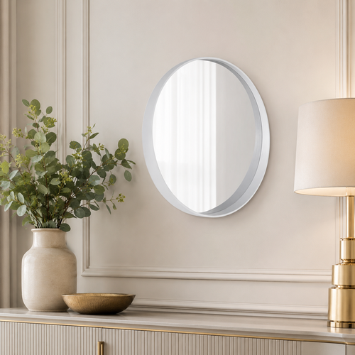 مراية دائري 80*80 M51 WHITE