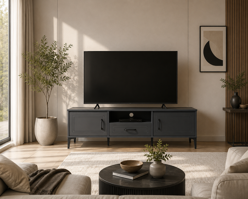طاوله بلازمه ماليزي 140سم TV-031 DARK GREY