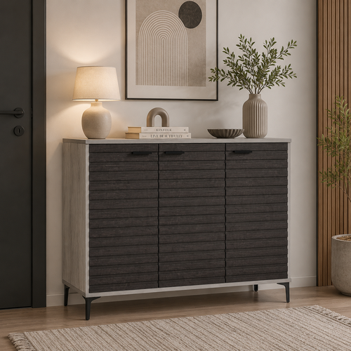 دولاب جزمه ماليزي 120 سم SC-403 W.OAK E.OAK