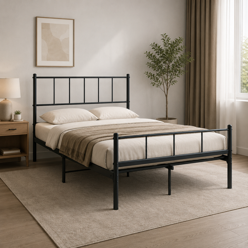 سرير حديد مقاس 120*190 BLACK 3924