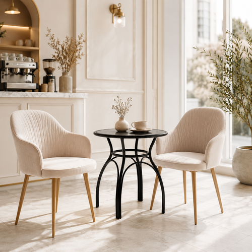 طاولة كافية مقاس دائري 60*60 C77 BLACK