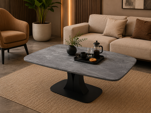 طاولة شاي خشب مستطيل TS105C DARK GREY