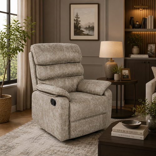 كرسي استرخاء دوار MLM-110066 L.BROWN HQ-02
