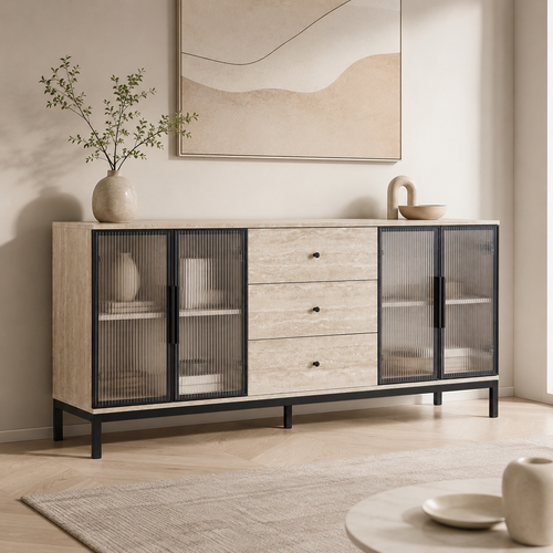 دولاب بوفيه 180 سم Y-001 BEIGE
